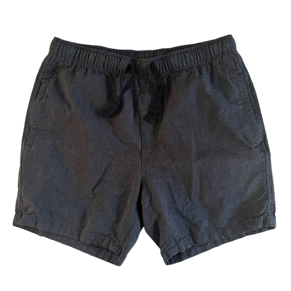 anko Men's Size M Chino Shorts Navy Blue Drawstring 100% Cotton‎ Casual Capsule